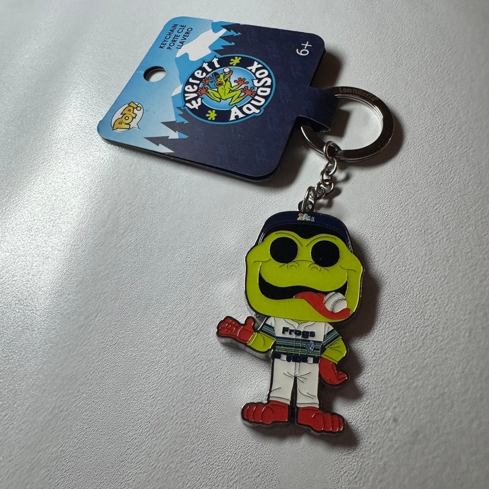 Funko Everett AquaSox Weebly Frog Minor League Baseball Keychain
